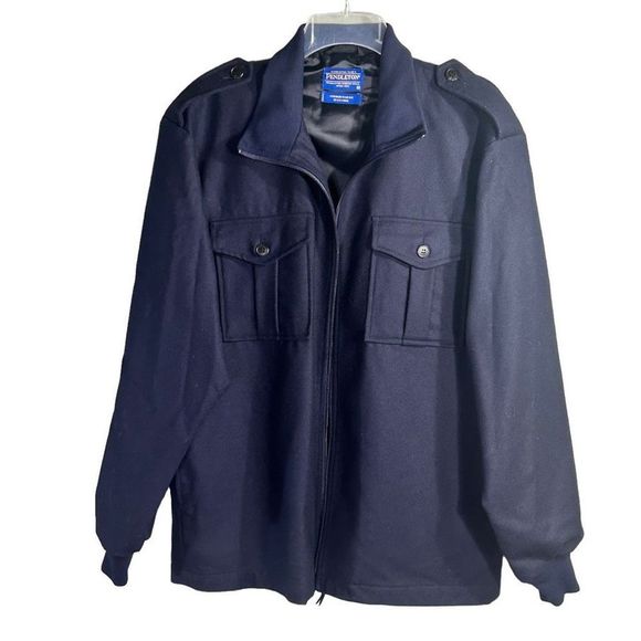 Pendleton vintage navy bomber jacket - Picture 3 of 5